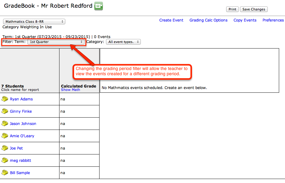 gb gradebook